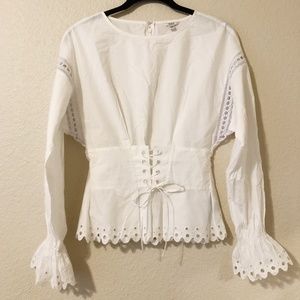 Guess White Top Size Small